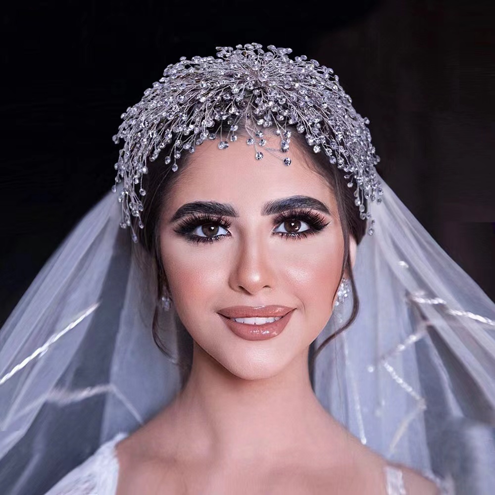 Chongqing Obetti Trading Co., Ltd. OBETTI OH0043 Luxury wedding hair accessories rhinestone crystal bridal headpiece prom hair headband hair tiaras
