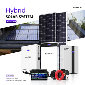 Home Solar System 30kw Complete 10kw 15kw Invert System Solar 48v 200ah 300ah 400ah Lithium Battery Industrial Solar Power Plant