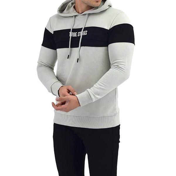 Wholesale Custom Logo Men's Black Long Sleeve Cotton Hoodie Fashionable Blank Pullover for Winter Clothing OEM Customized