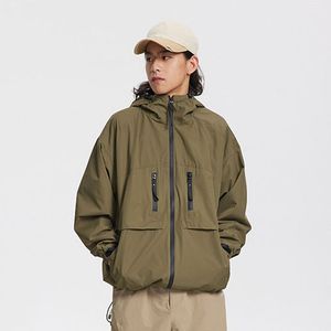Unisex High Quality 100% Polyester Outdoor Camping Multi-pocket Hooded Waterproof Men Jacket