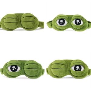 Shopify Sourcing Agent 2024 Portable Soft 3D Cartoon Frog Sleeping Eyeshade Cover Shade Eye Patch Mask For Travel