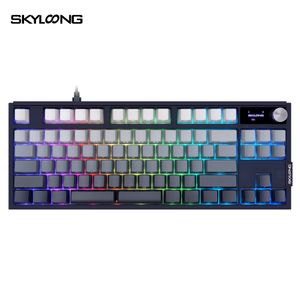 Low latency Skyloong Keyboard Manufacturer GK87 8k wired RGB Keyboard Wired Mechanical optical Switches Mechanical keyboard