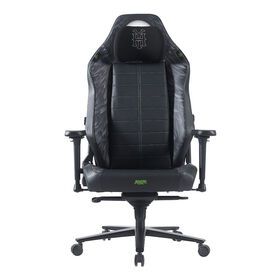 Gaming with steering wheel and pedals white very good gaming chair