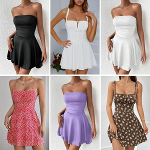 Wholesale summer hot selling women's short sleeved loose casual dresses mixed random delivery