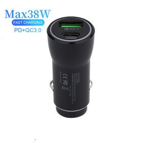 Manufacturer Pd 38W 2 Ports Usb Cable Adaptor Support Fast Charging Oem Odm Mobile Charger For Car