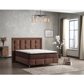 Luxury Design Comfort Fabric Single Headboard Platform King Size Queen Double Bed Beds Hotel Bedroom Furniture Sets