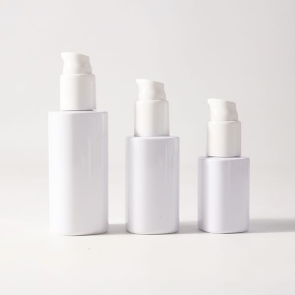 wholesale 50ml 80ml 100ml 120ml 150ml Unique Luxury Cosmetic Empty Hair Oil Serum Lotion Pump Bottle With Plastic Pump Head