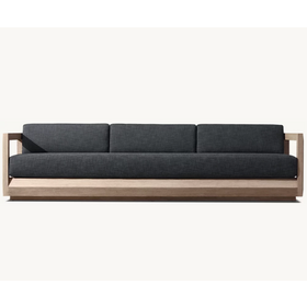 Luxury and Modern handcrafted 3 Seat Garden Furniture Outdoor Lounge Wooden Teak Sofa