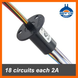 Electrical power contacts 18 circuits each 2A of Capsule slip ring OD12.5mm
