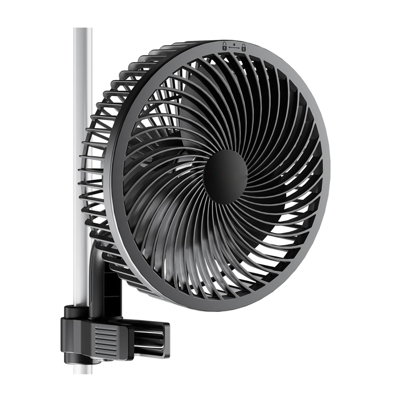 customized oscillating clip fan Automatic head swing electric fan for  Plant ventilation help farm grower indoor grow tents