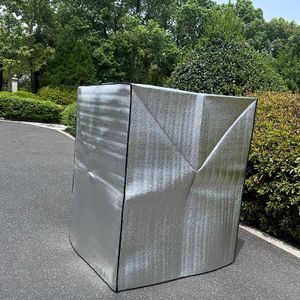 Waterproof reusable 600D  reusable stretch bubble /foam Pallet Covers