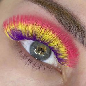 Wholesale Soft colored Loose 1000 Fans Promade Fan Lash Extensions 0.07 C D Curl Lash Extensions Premade Loose fans