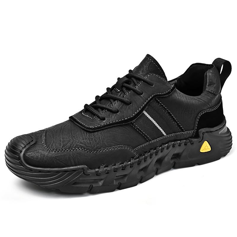 Jinjiang Shufer Shoes Co., Ltd. Accept OEM Service Hand Made 4 Season Genuine Leather Upper Anti Slip Sole Men Leather Casual Outdoor Walking Sneakers Shoes