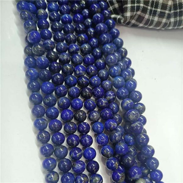 High Quality Blue Lapis Lazuli Gems Loose 4mm 6mm 8mm Natural Lapis Lazuli Gemstones Beads For DIY Jewelry