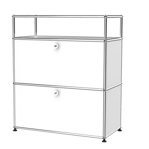 Smart Modular Metal Nightstand Cabinet Minimalist Dining/Bedroom/Bathroom Storage Furniture for Small Spaces