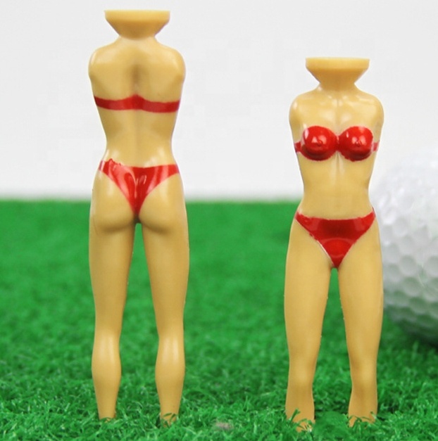 Guangzhou Top Quality Golf Products Co., Ltd. Plastic model Golf Tees Sexy Lady plastic bikini tees