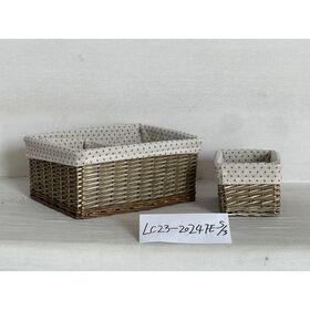 Home Use high quality 2024 New storage baskets Wholesale factory low price water hyacinth basket for new Products