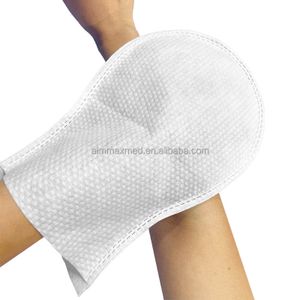 Disposable Nonwoven Patient Body Cleaning Washing Gloves 80gsm