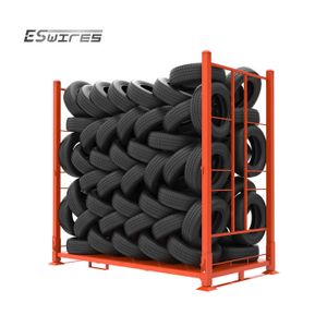 Metal steel 1100kg heavy duty warehouse storage durable 4 high stackable tires galvanised rack