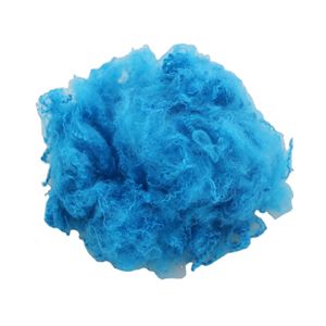 100% polyester material high tenacity fibra blue Color dope dyed polyester staple fiber for spinning or non-woven fabric use PSF