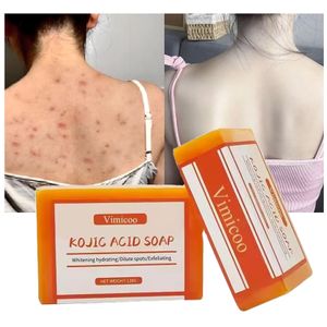 120g Private Label Body Face Clean Dark Spot Remover Anti Acne Whitening Skin Kojic Acid Soap With Vitamin E