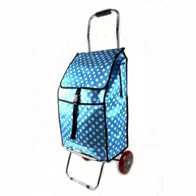 Luggage Folding grocery cart wire shopping portable cart for groceries with wheels