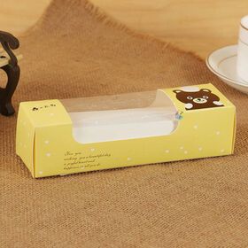 custom packaging supplies pvc bakery box with window