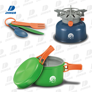 Outdoor Adventure Toys Camping Gear Set with Lamp and Multifunctional Tools Explorer Toy Set for Kids Birthday Gift
