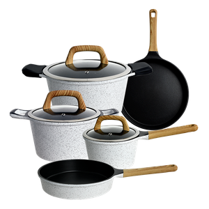Aluminum Die Casting Granite Cookware Set Marble Non Stick Coating Pots And Pans Nonstick Sartenes De Cocina
