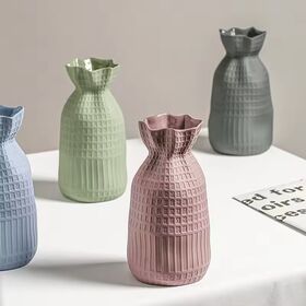 Wholesale Modern Home Interior Decor Accessories Art Flower Vase Embossed Handcraft Nordic Home Decor