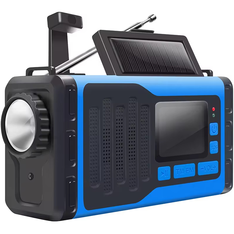 Shanghai Fengxian District Fengcheng Hospital Hot N95 Portable Weather Radio FM/AM Radio 5000mAh Power Bank with NOAA Bright Flashlight & SOS Alarm for Outdoor Emergencies