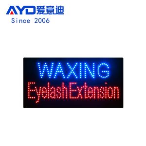 12*24" Led Open Waxing Eyelash Extension Indoor Display  Beauty Salon Store Front Animated Light  Sign