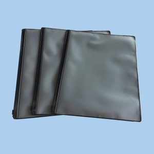 High Quality Custom Black Zipper Bag PVC Plastic Baby Clothing Bag Durable Flat Bag