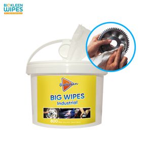 Biokleen 100 Woodpulp Scrub Hand Surface Cleaning Towels 80 ct tub Industrial Strength Heavy Duty Industrial Scrubbing Wipes