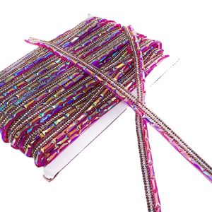 China crafting accessories carnival trimming rhinestone tape for clothing accessories