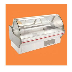 1.5M New Style supermarket food fridge curve door commercial deli meat display refrigerator