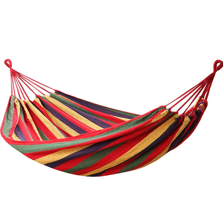 Canvas Hammock Bed Folding Double Hanging Nylon Wholesale Swing Portable Outdoor Camping Hammock