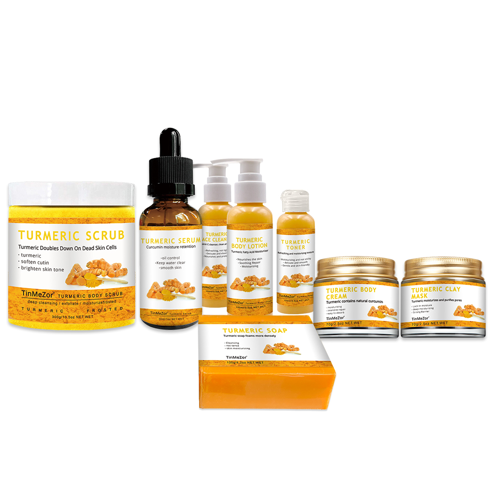 manufacturer for beauty products,Spot Remover Repair Face And Body Product Set Anti-aging Tumeric Skin Care Lightening Cream