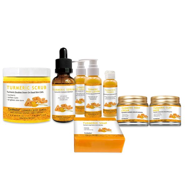 manufacturer for beauty products,Spot Remover Repair Face And Body Product Set Anti-aging Tumeric Skin Care Lightening Cream
