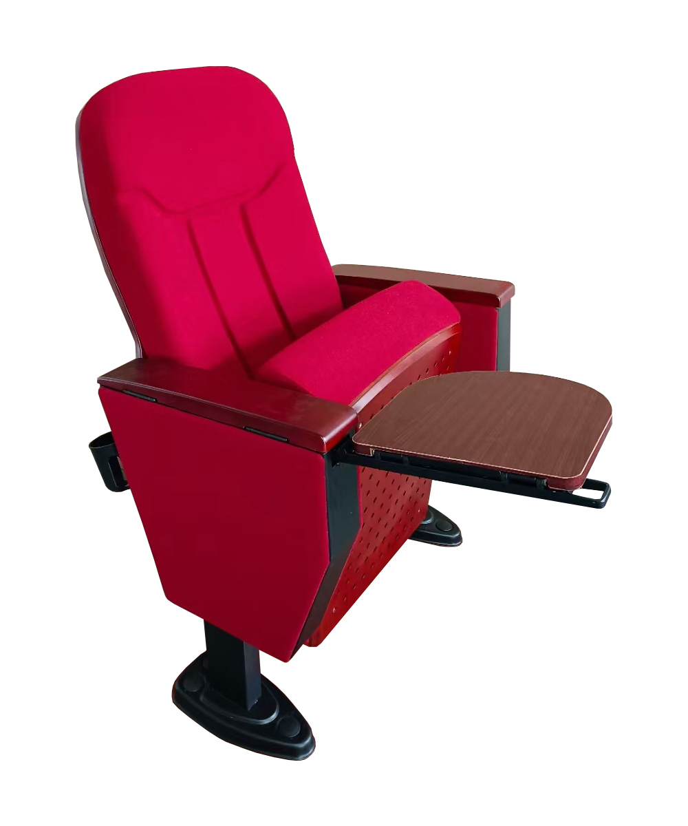 Custom auditorium chair modern hall folding fix theater seating cinema  church seats chair YA-L04 theater furniture with holder