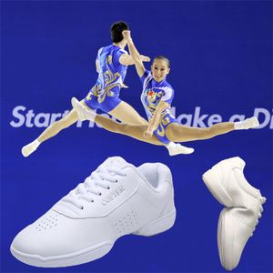 Wholesale Gymnast Shoe cheerleader  cheer dancing shoes women white competition aerobics shoes for athletes