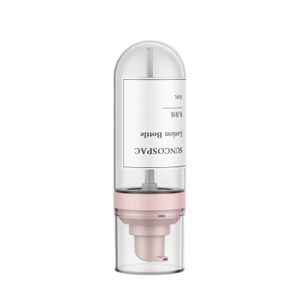 Custom Inverted 60ml-120ml round Plastic Lotion Cream Bottle with Screw Cap and Seal for Face Cream Packaging Made from PET PP