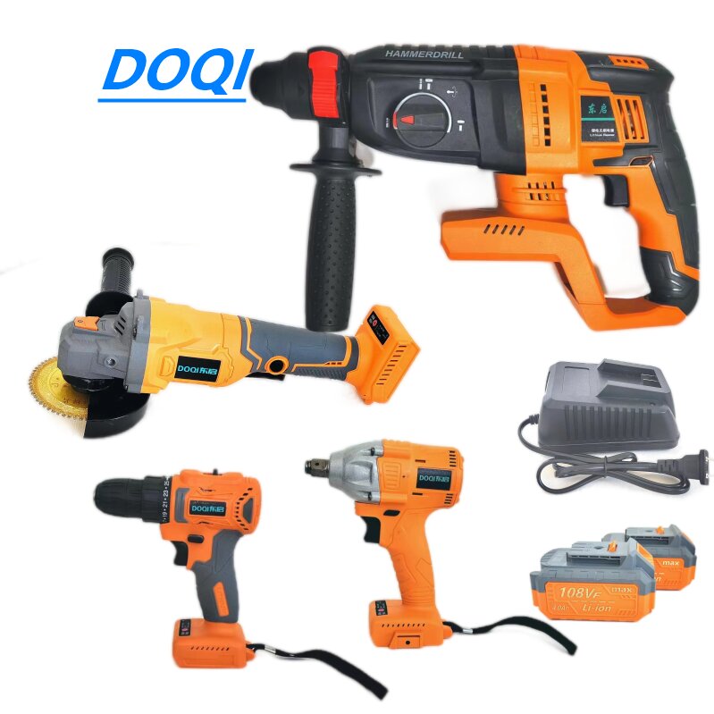 Shandong Jinxun Import And Export Co., Ltd. 20V electric tool set, impact wrench, angle grinder, drill hammer, drill set, cordless electric tool set