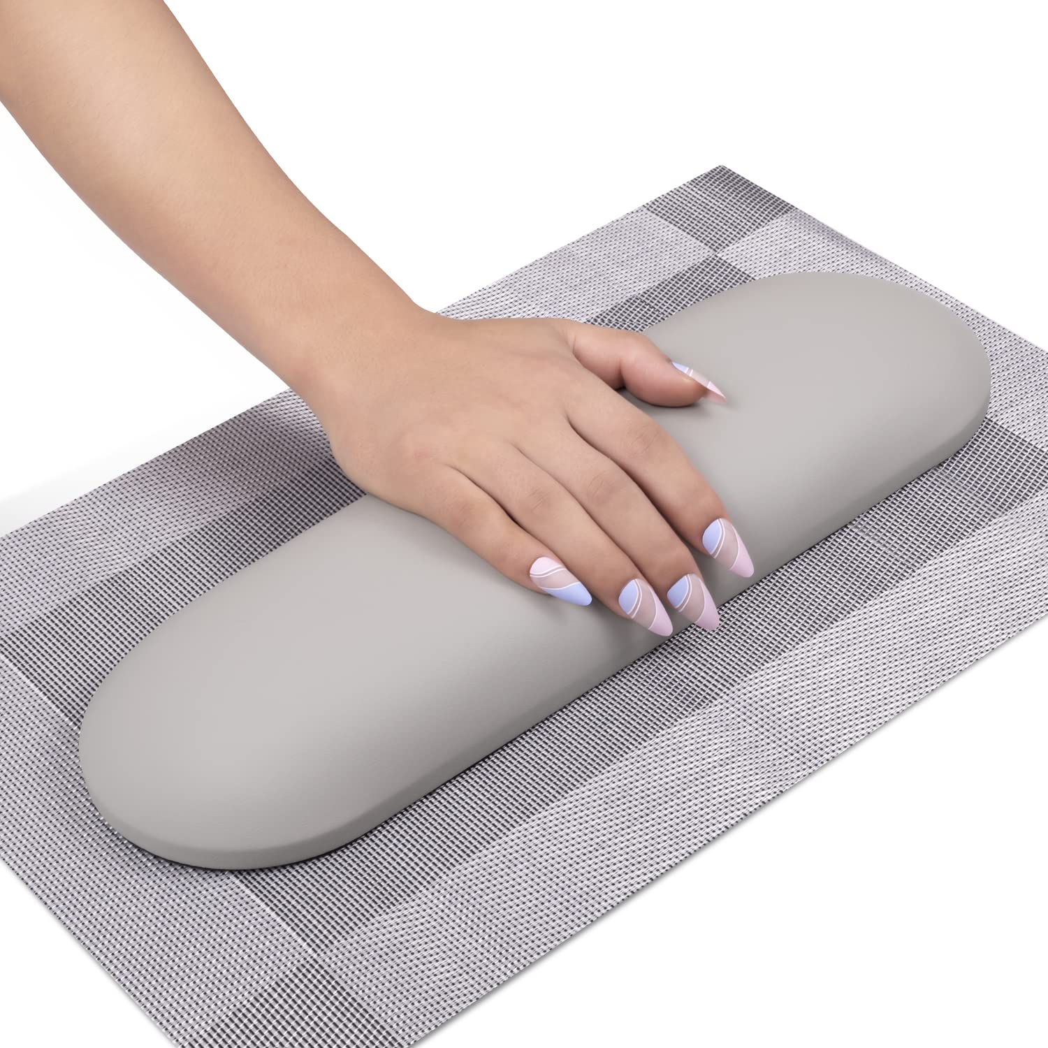 Quzhou Saiqin Trading Co., Ltd. Luxury Salon Manicure Armrest Cushion Pad Non Slip PU Leather Nail Arm Rest Pillow Mat for Nail Tech