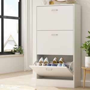 Hot selling custom made large luxury cheap wooden space saving shoe rack living room furniture