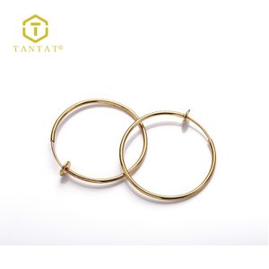 Clip-on Earrings Brass Round Earrings Clip for Jewelry Making