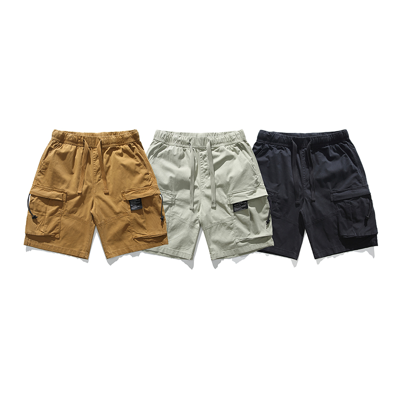 Shi Shi Bixin Garment Factory Summer Shorts Mens Cargo Pants Shorts With Pockets Custom Lace-up Design Camouflage Cotton Fabric Casual Wholesale