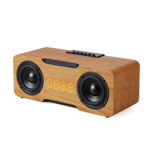 Amazon Trending Hi Fi Sound Speakers bluetooth Computer Mobile Portable Wireless Wooden Speaker Bluetooth Speaker