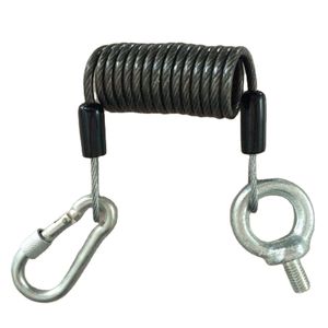 3.5mm  Spring  Steel Wire Cable  with Black Vinyl Coated