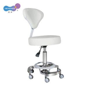 Hengzhuo Supply Barber Shop Stool Adjustable Salon Swivel Stool Height and Backrest Adjustable for Ultimate Comfort and Style